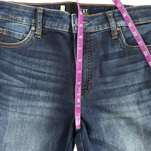 KUT Diana Fab Ab Skinny Jeans Women's Sz 4 Blue Dark Wash high rise Bodycon - Picture 8 of 14